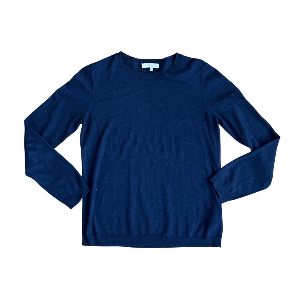 Hobbs London Womens Small Navy‎ Blue Crewneck Sweater Luxury Minimalist